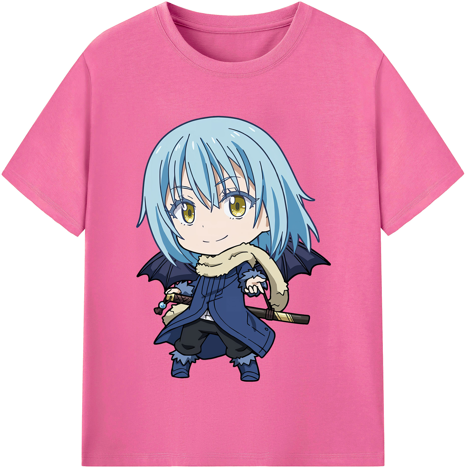（画像用） 転スラ Regarding Reincarnated to Slime レディースカジュアルプリントTシャツ（綿100％）